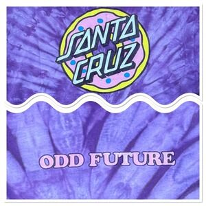 Odd Future x Santa Cruz Purple Tie Dye Tee Small – Graphic‎ Skate T-Shirt